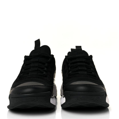 Chanel Velvet Calfskin Mixed Fibers CC Sneakers 37.5 Black 2 of 10