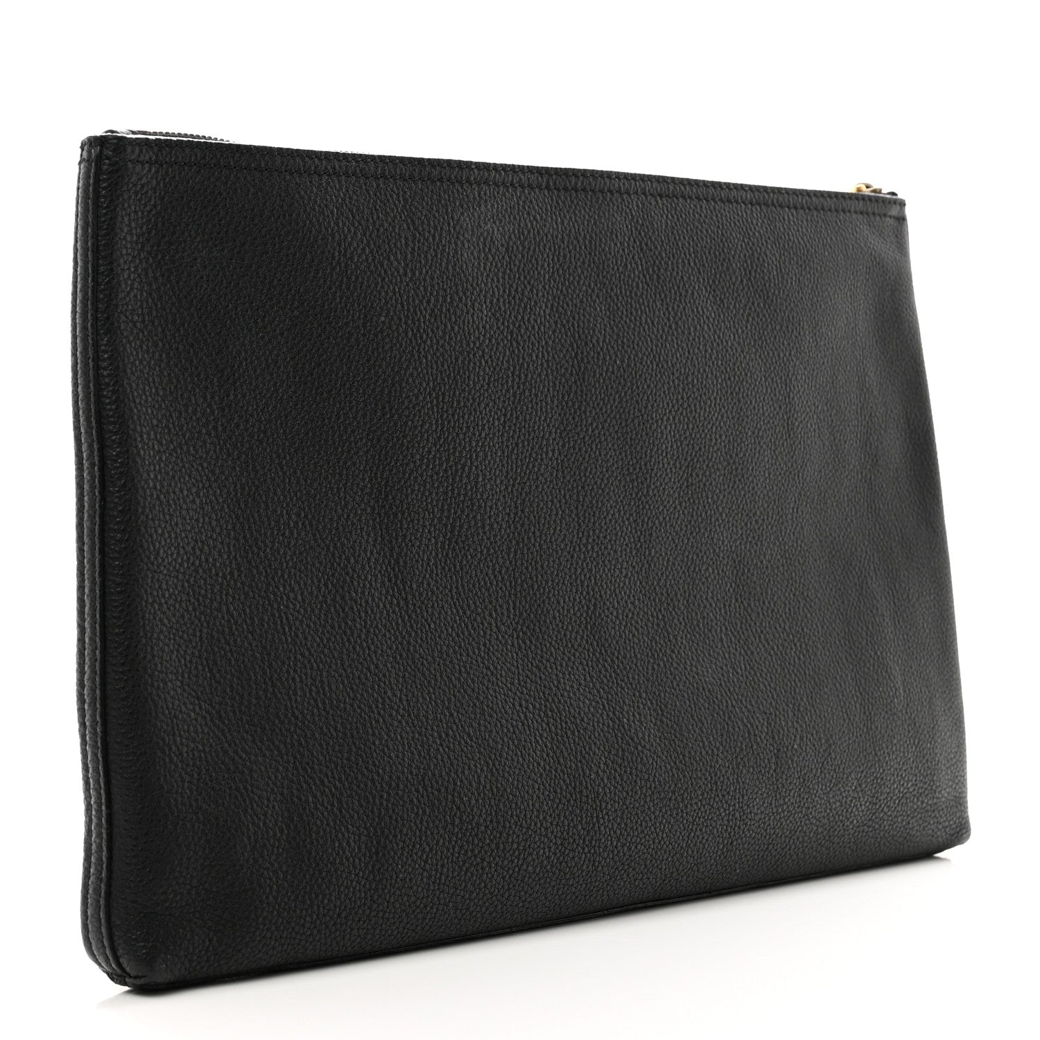 Gucci Pebbled Calfskin Large Logo Portfolio Clutch Black 3 of 7
