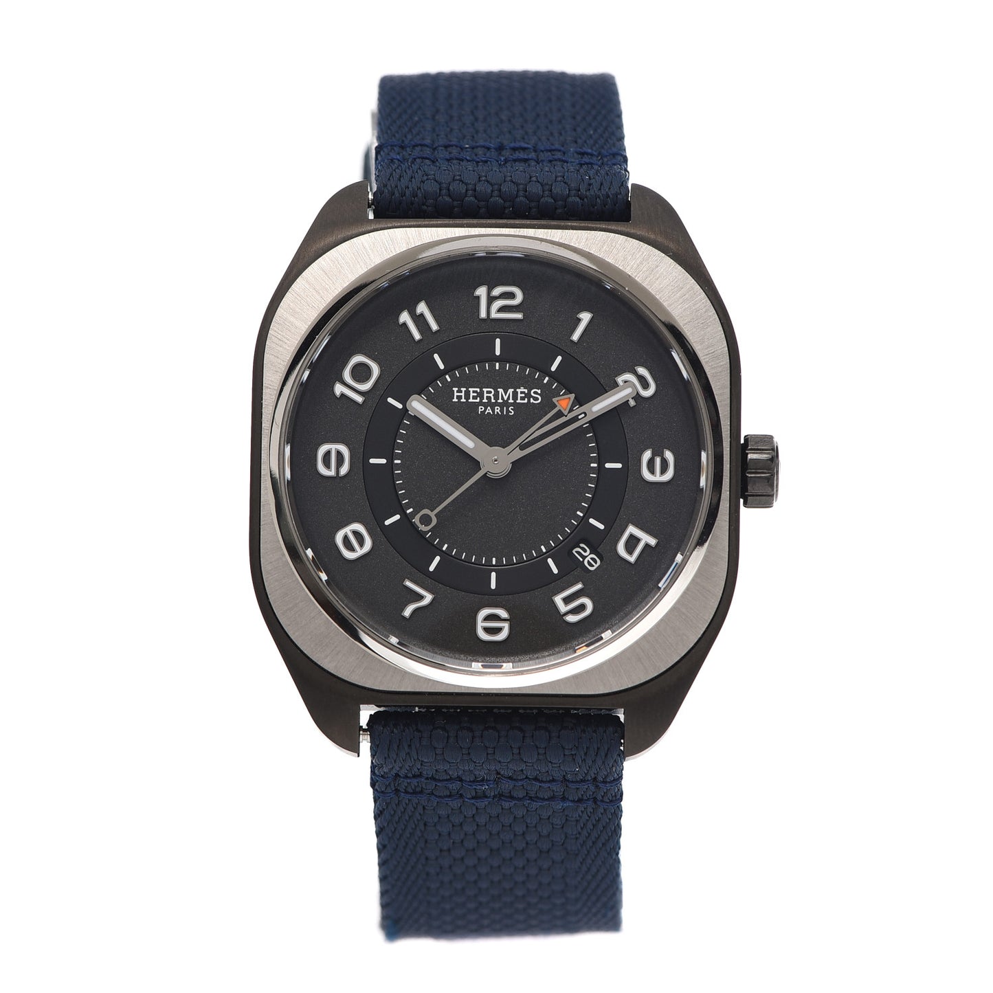 DLC Coated Titanium Nylon 39mm H08 Automatic Watch Bleu Abysse
