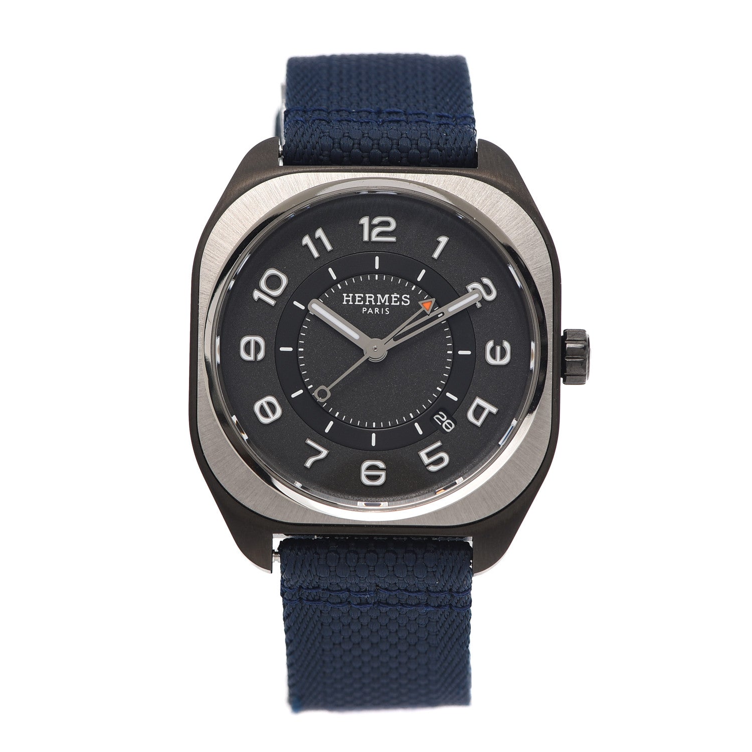 Hermes DLC Coated Titanium Nylon 39mm H08 Automatic Watch Bleu Abysse 1 of 5