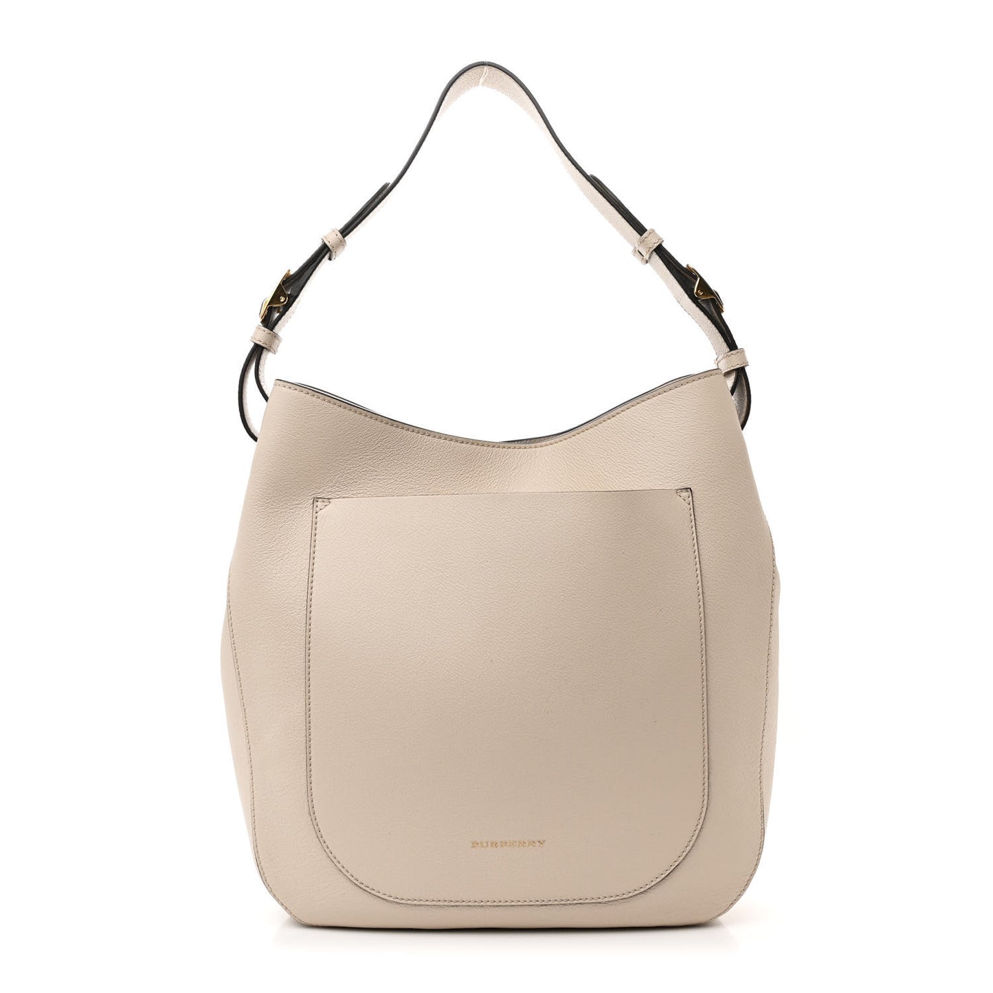 Grainy Calfskin Small Elmstone Hobo Limestone