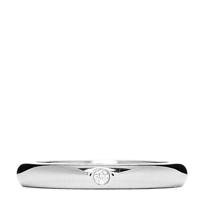 Tiffany Platinum Diamond Elsa Peretti Band Ring 49 5 1 of 4