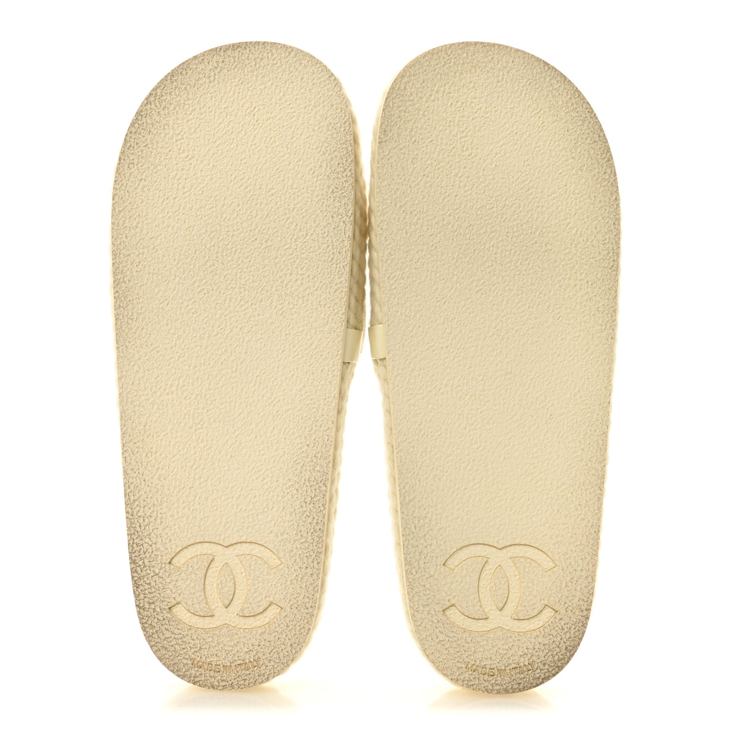Braided Knit CC Mules 39 Ecru