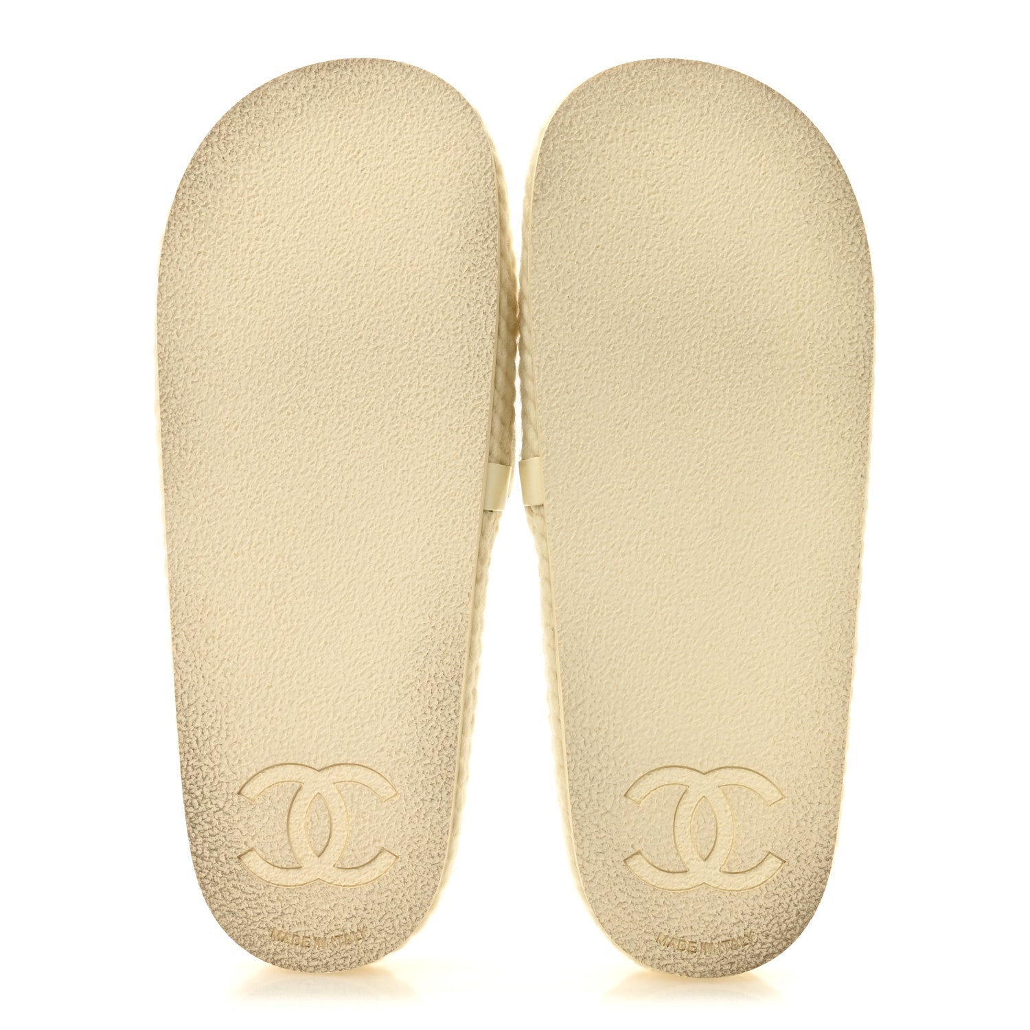 Chanel Braided Knit CC Mules 39 Ecru 6 of 10