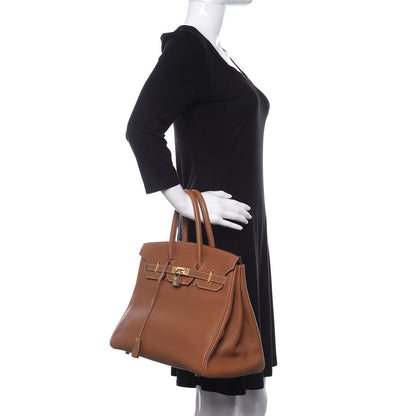 Hermes Togo Birkin 35 Gold 2 of 16