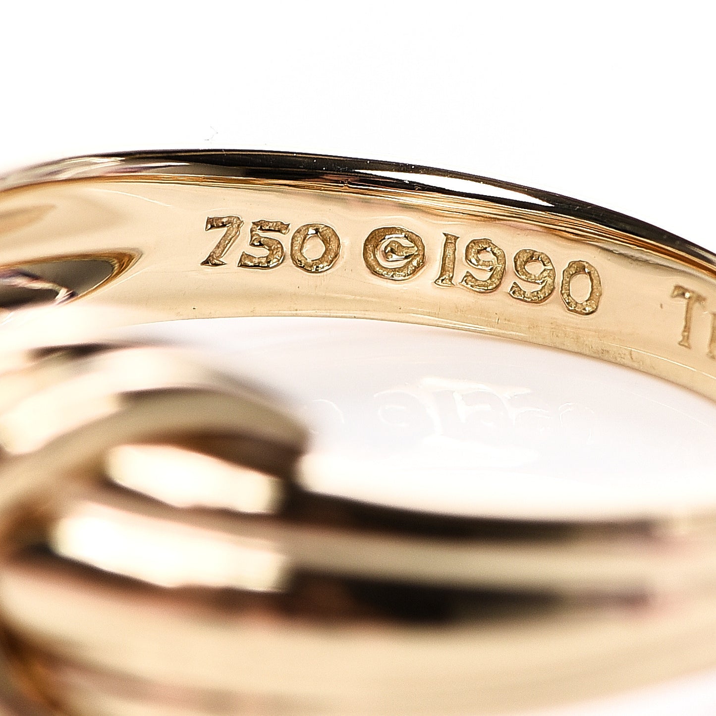 18K Yellow Gold Signature X Ring 54 7