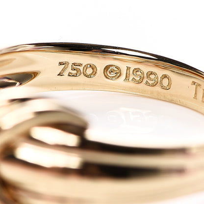 Tiffany 18K Yellow Gold Signature X Ring 54 7 4 of 4