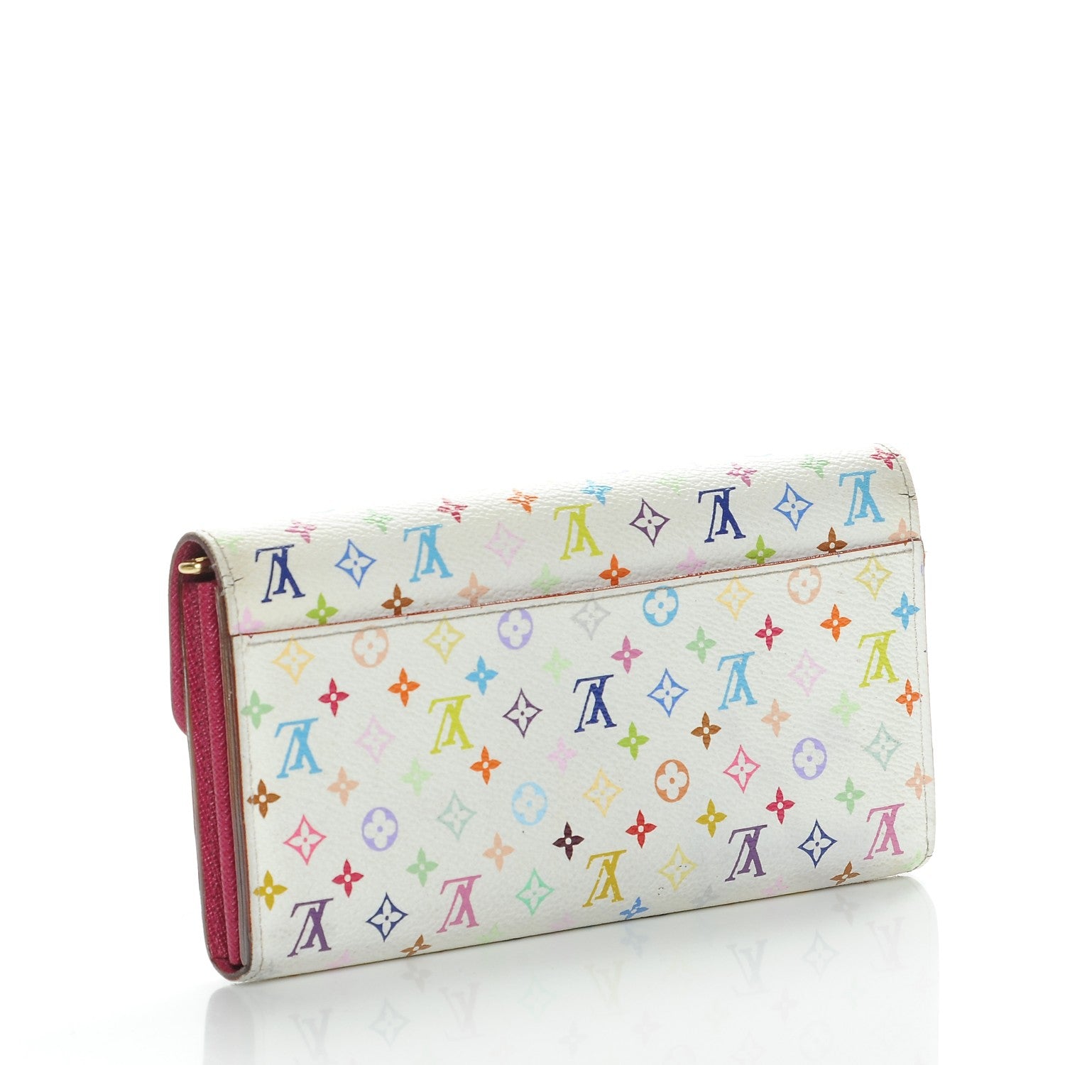 Louis Vuitton Monogram Multicolor Sarah Wallet NM White Eglantine 3 of 9