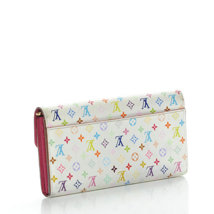 Louis Vuitton Monogram Multicolor Sarah Wallet NM White Eglantine 3 of 9