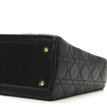 Christian Dior Lambskin Cannage Medium Lady Dior Black 10 of 10