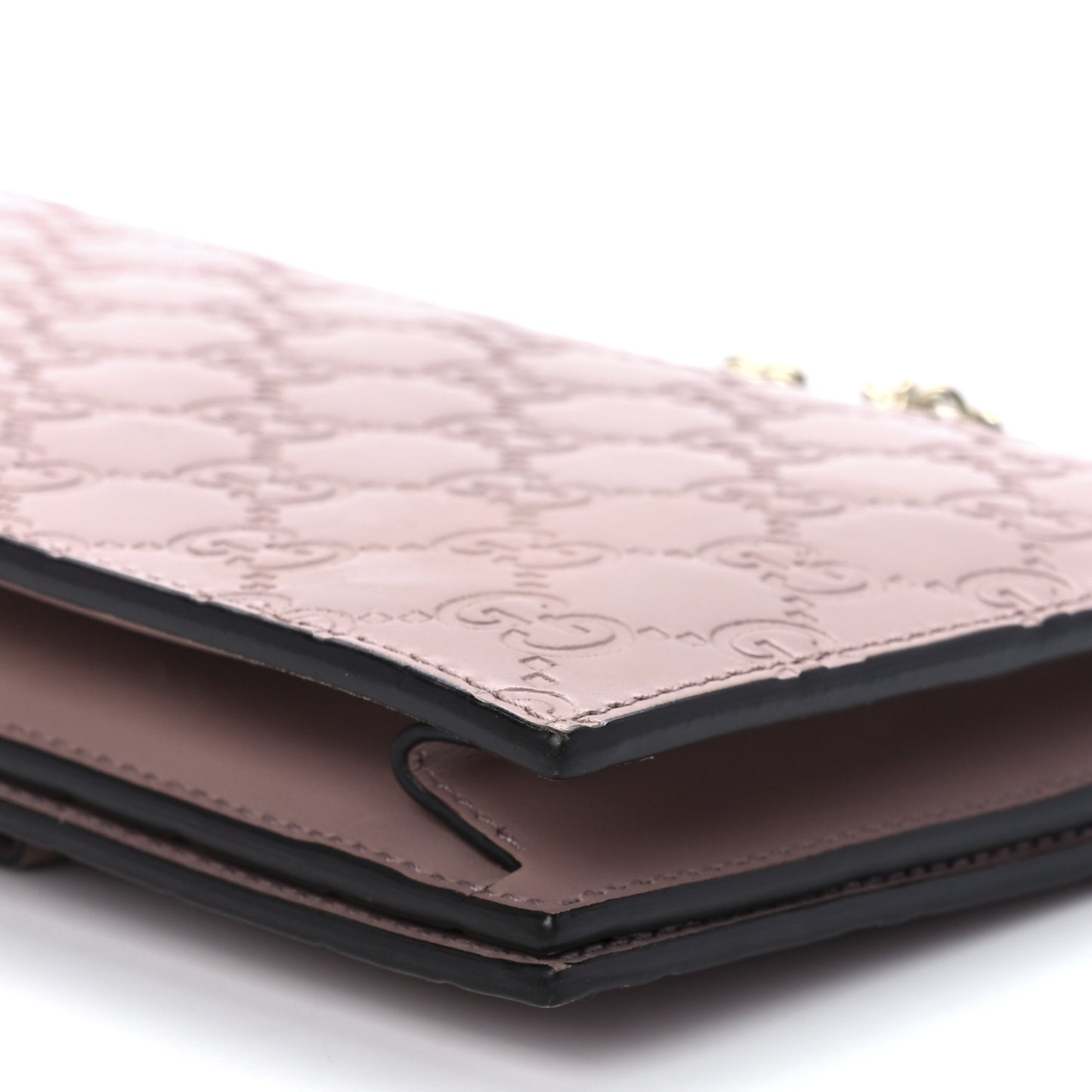 Guccissima Signature Bowy Chain Wallet Dark Cipria