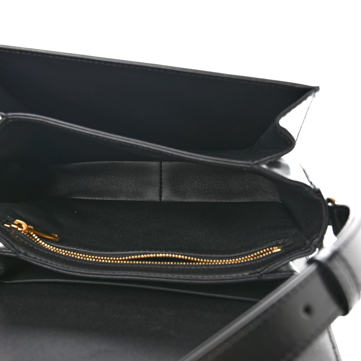 Shiny Calfskin Medium Triomphe Black