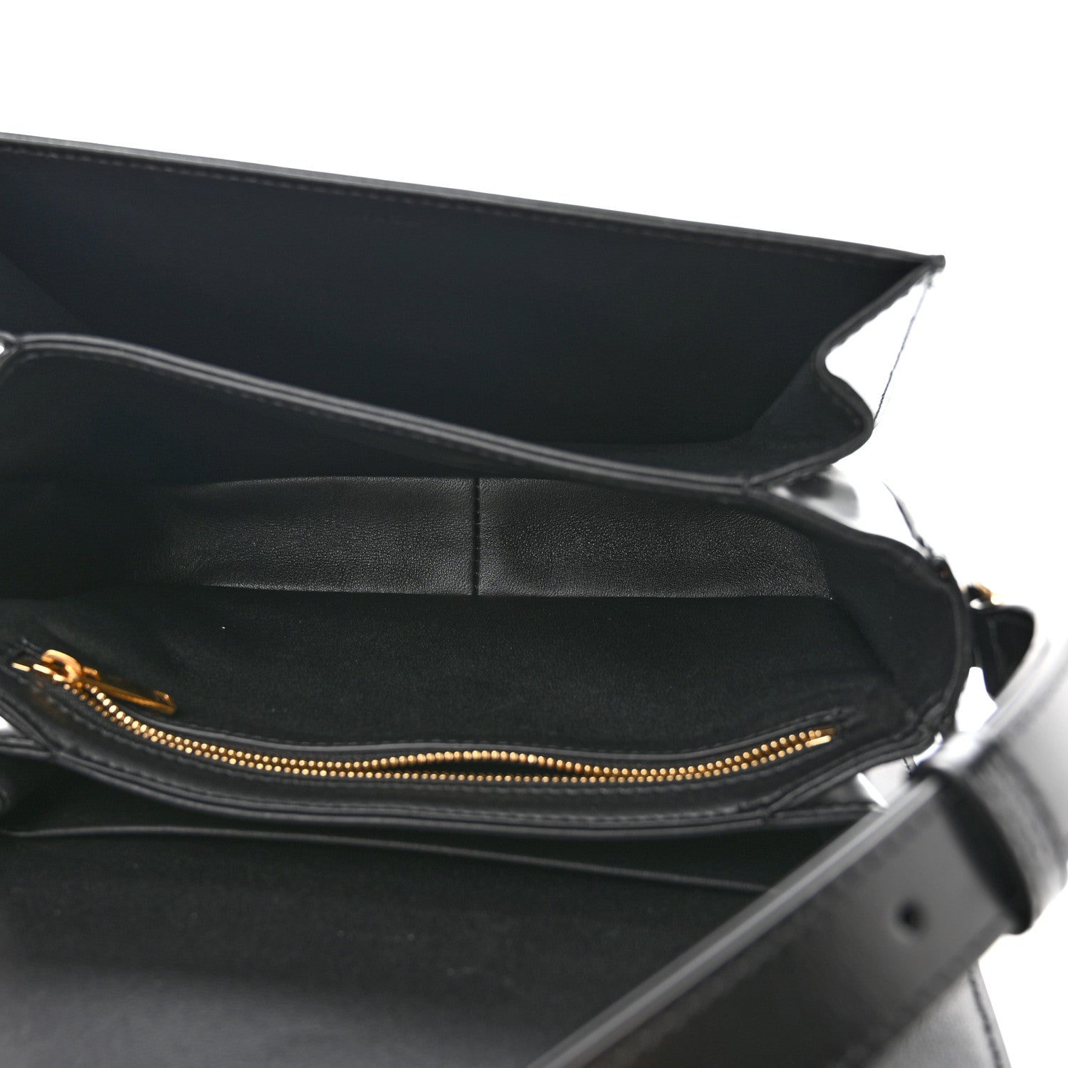 Celine Shiny Calfskin Medium Triomphe Black 5 of 11