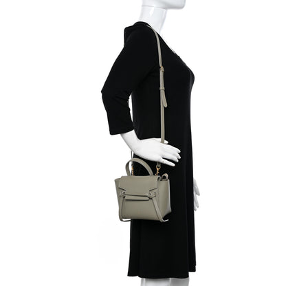 Celine Grained Calfskin Pico Belt Bag Green Clay 2 of 10