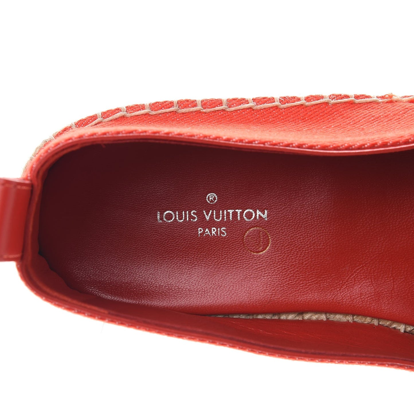 Canvas Waterfall Espadrille 36 Rouge