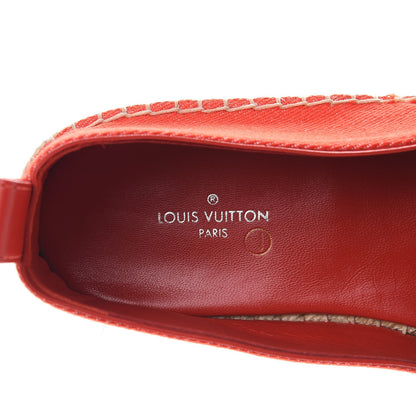 Louis Vuitton Canvas Waterfall Espadrille 36 Rouge 9 of 10