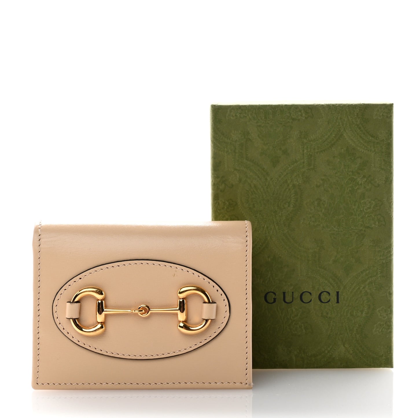 Boarded Plutone Calfskin Horsebit 1955 Card Case Wallet Bubble Tea