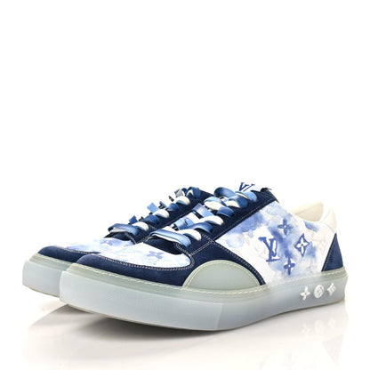 Louis Vuitton Monogram Watercolor Mens LV Ollie Sneakers 11 Blue 3 of 9