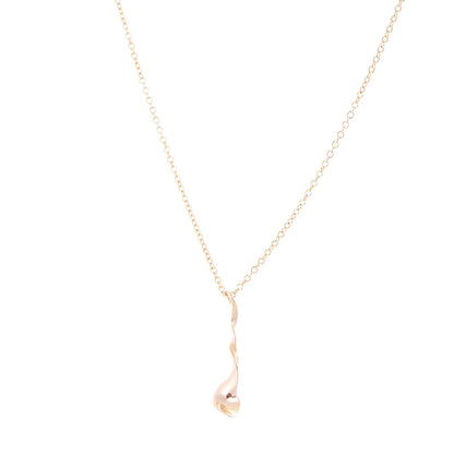 Tiffany 18K Yellow Gold Frank Gehry Orchid Pendant Necklace 1 of 6