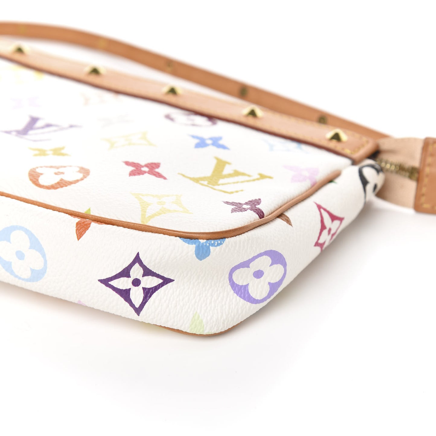 Monogram Multicolor Pochette Accessories White