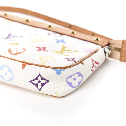 Louis Vuitton Monogram Multicolor Pochette Accessories White 8 of 9
