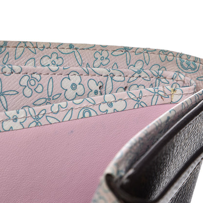 Louis Vuitton Monogram Fleuri Elise Wallet Rose 9 of 10