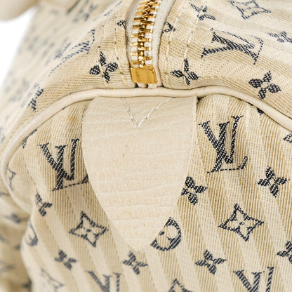 Louis Vuitton Mini Lin Croisette Speedy 30 Blue 7 of 9
