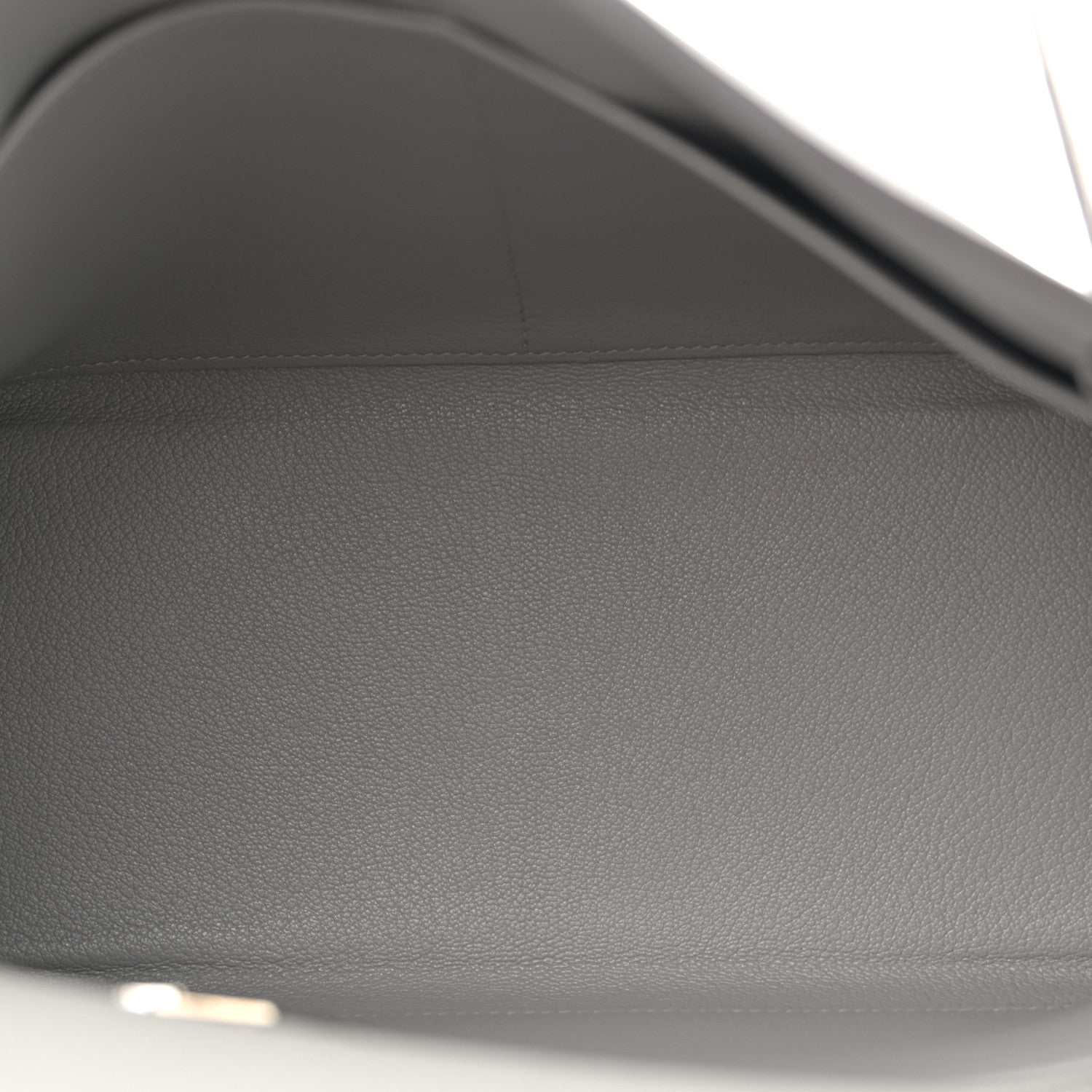 Hermes Togo Horseshoe Kelly Retourne 28 Gris Mouette 5 of 11