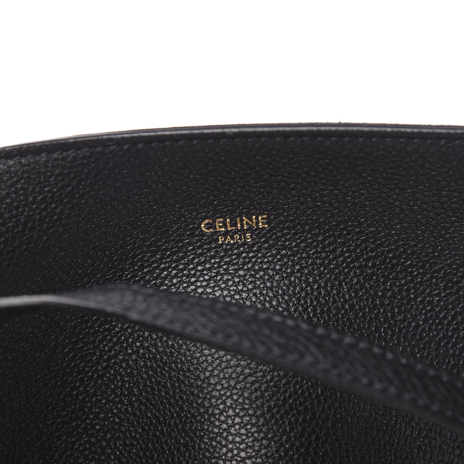 Celine Soft Grained Calfskin Medium Belt Cabas Phantom Black 5 of 9