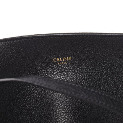 Celine Soft Grained Calfskin Medium Belt Cabas Phantom Black 5 of 9