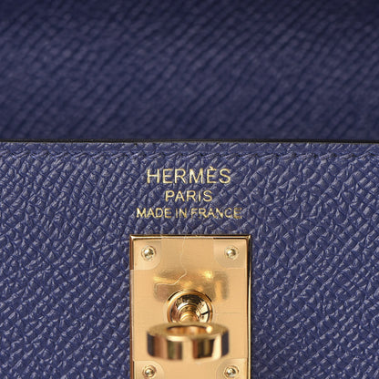 Hermes Epsom Kelly Sellier 25 Bleu Saphir 17 of 38