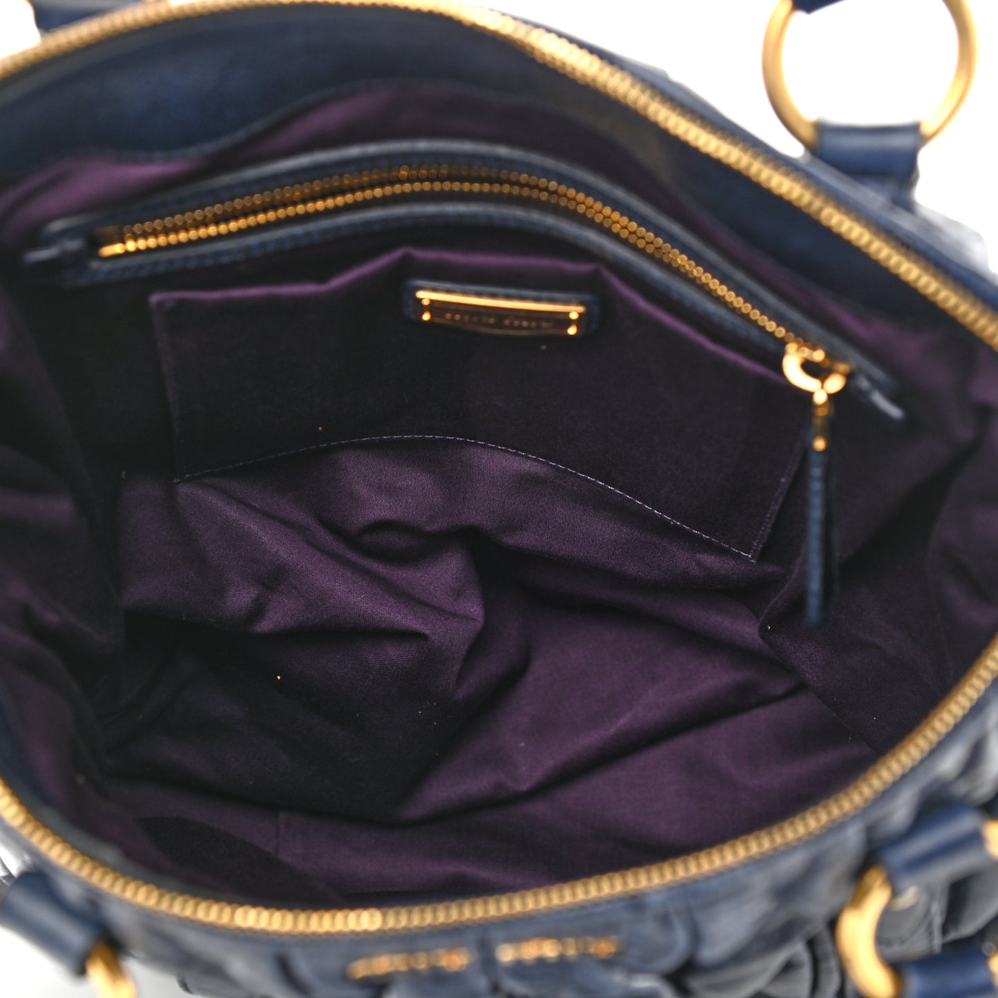 Nappa Matelasse Shopping Tote Inchiostro