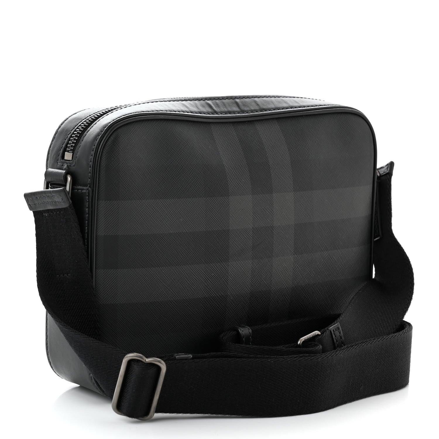 Burberry Check Messenger Bag Black 3 of 13