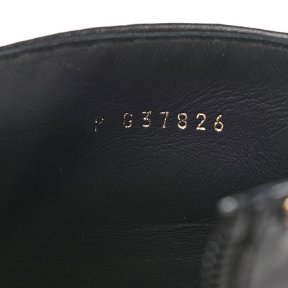 Chanel Lambskin Grosgrain Cap Toe Chain Short Boots 40.5 Black 8 of 8