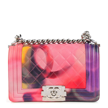 Chanel Lambskin Quilted Small Flower Power Boy Flap Multicolor 1 of 9