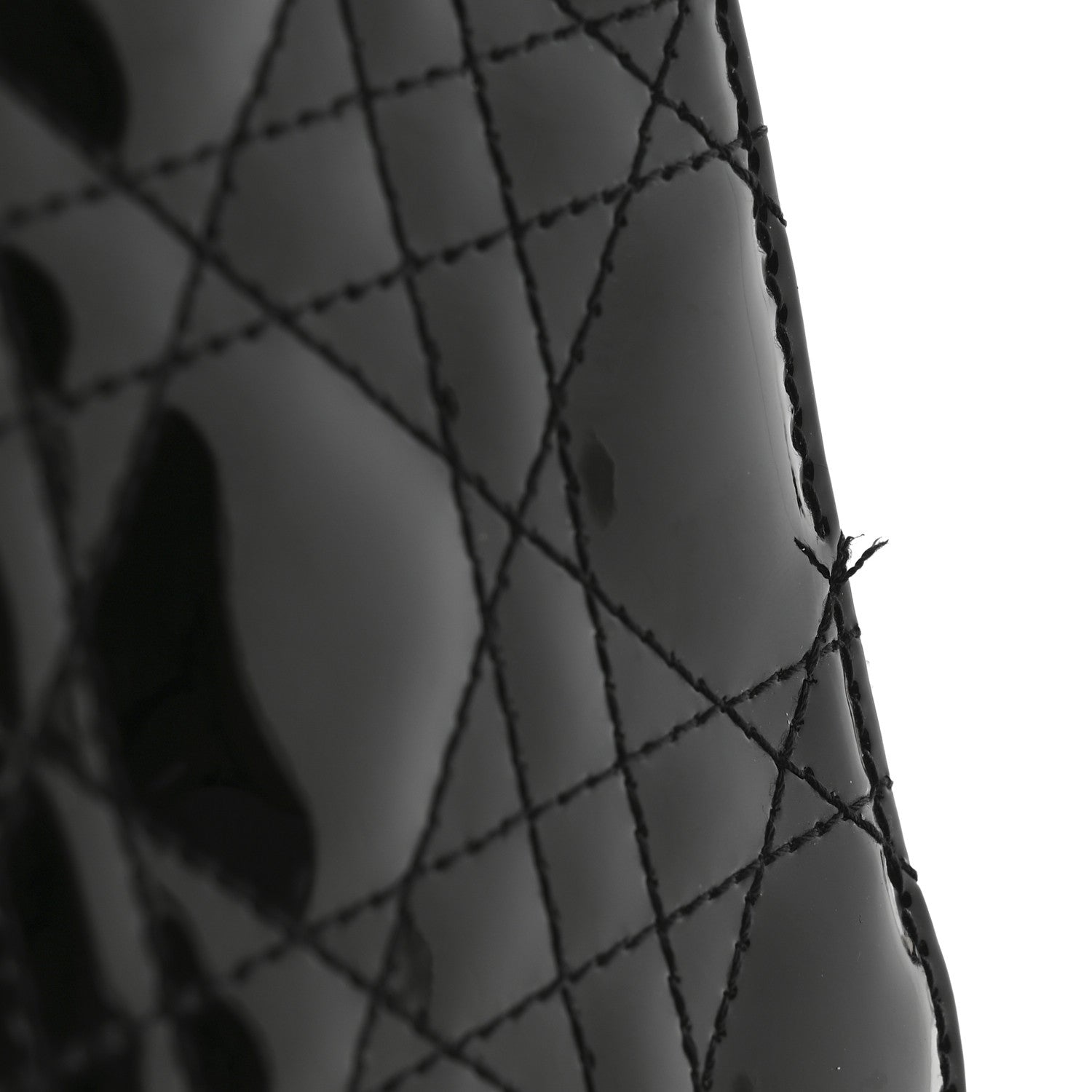 Christian Dior Patent Cannage Lady Dior Phone Holder Black 11 of 12