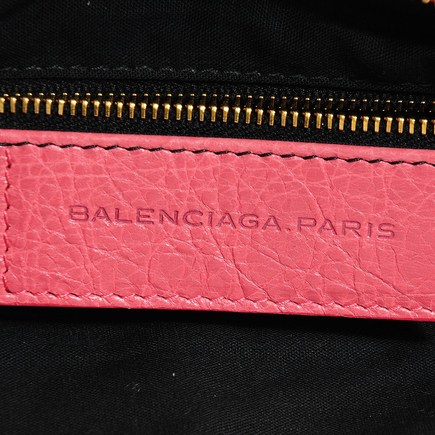 Agneau Giant 12 Gold Hardware Flat Handle Clutch Rose Bonbon