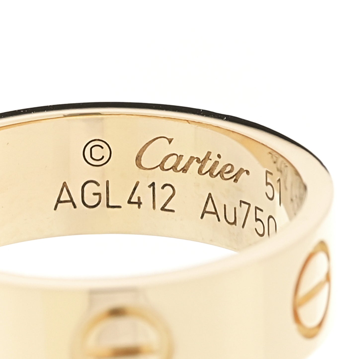 18K Yellow Gold 5.5mm LOVE Ring 51 5.75
