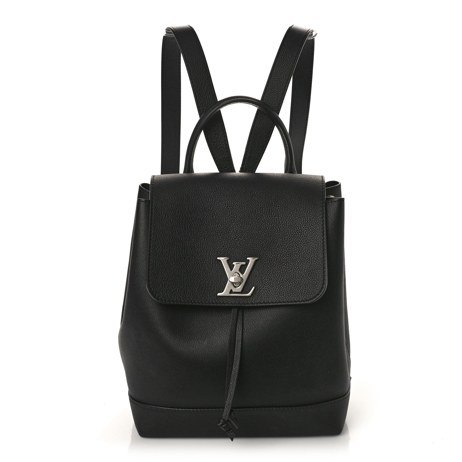 Louis Vuitton Calfskin Lockme Backpack Black 1 of 8