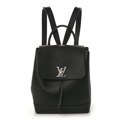Louis Vuitton Calfskin Lockme Backpack Black 1 of 8