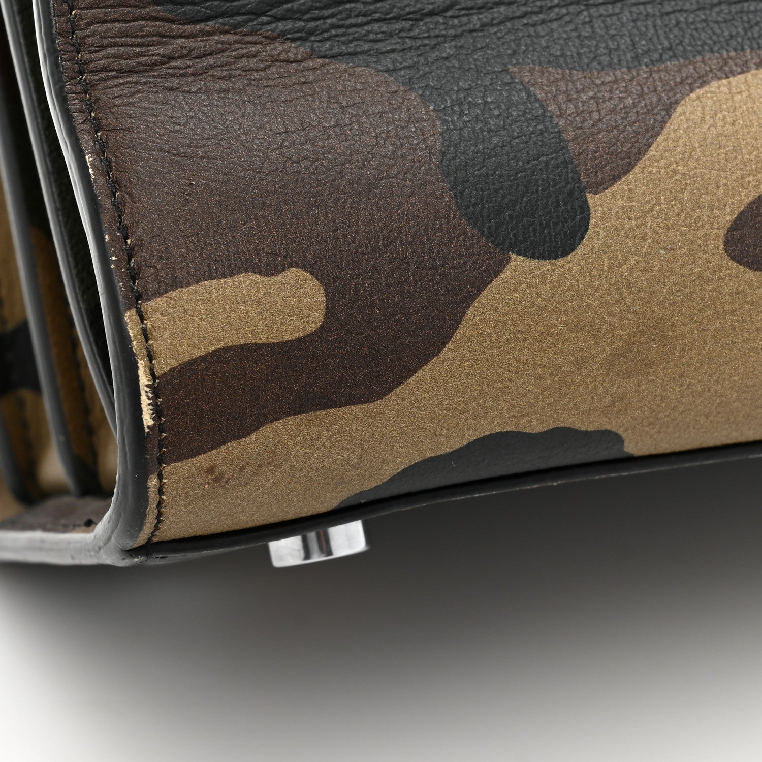 Saint Laurent Calfskin Camouflage Small Sac De Jour Kaki Black 21 of 21