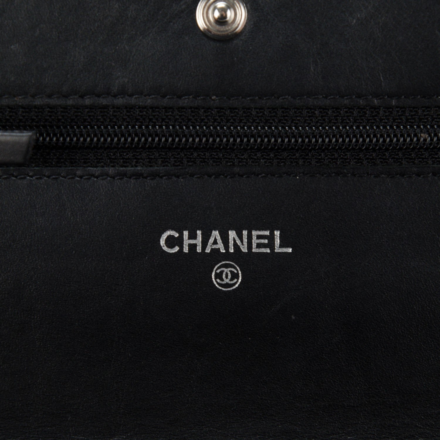 Chanel Caviar Timeless CC Wallet On Chain WOC Black 6 of 7