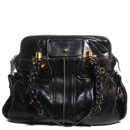 Chloe Leather Heloise Satchel Black 1 of 10