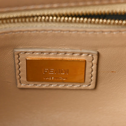 Fendi Nappa Mini Peekaboo Iconic Satchel Cherry Moresco Amido 6 of 10