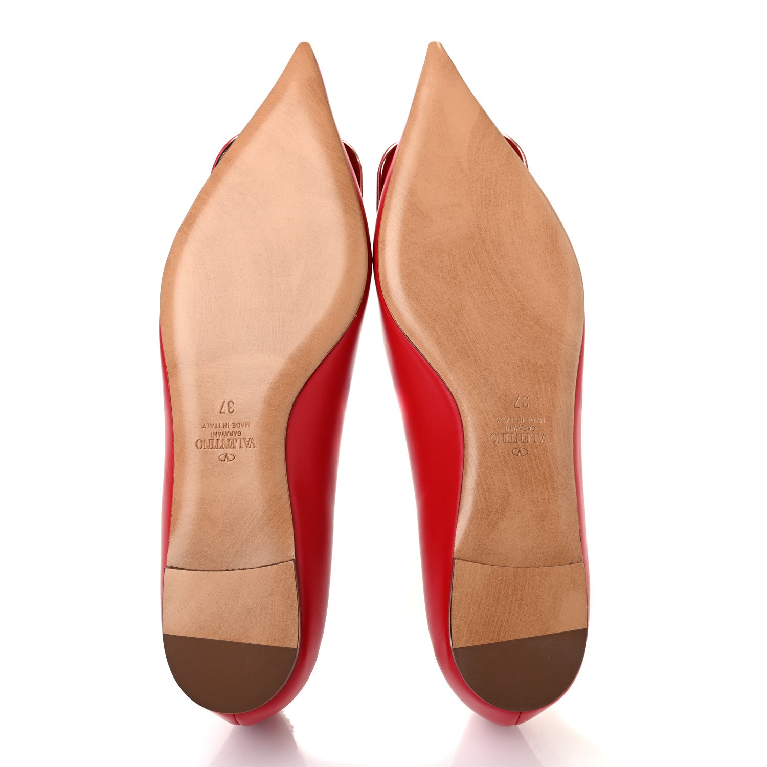 Valentino Garavani Nappa Vlogo Flats 37 Rouge Pur 5 of 8