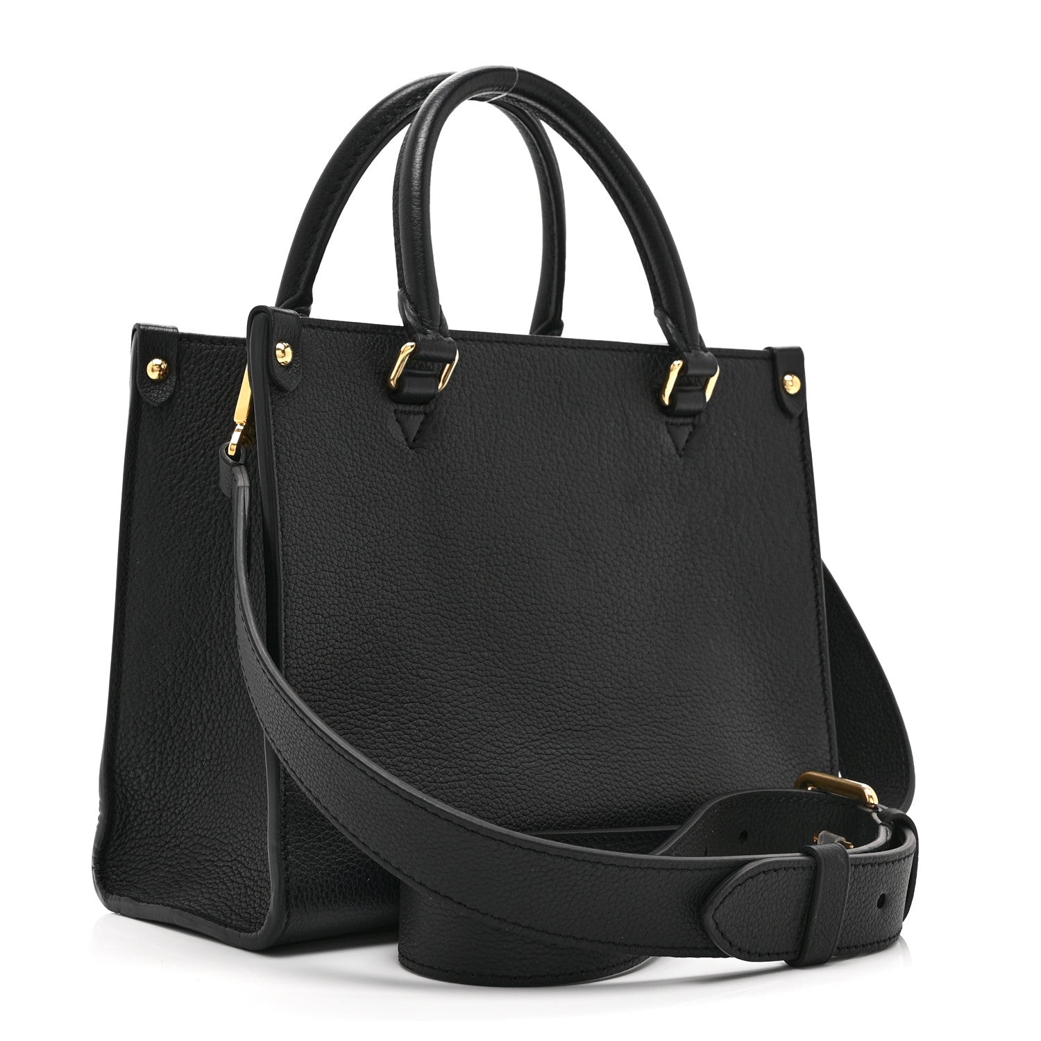 Louis Vuitton Calfskin Lock & Go Tote Black 3 of 9