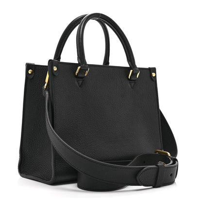 Louis Vuitton Calfskin Lock & Go Tote Black 3 of 9