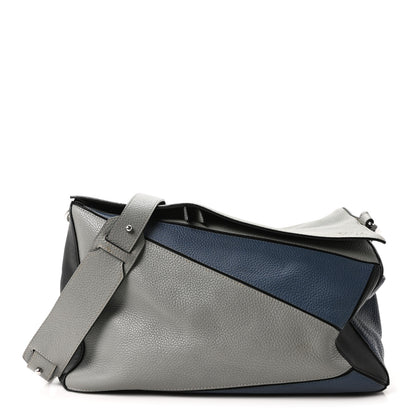 Loewe Calfskin Puzzle Bag XL Grey Blue 1 of 9