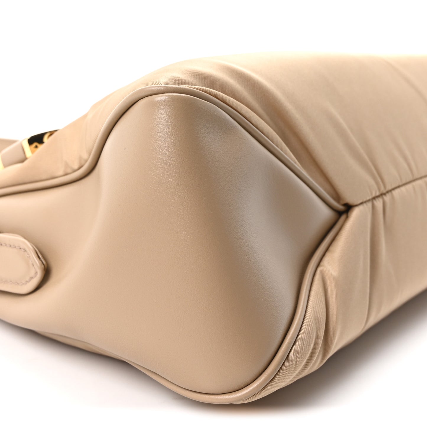 Re-Nylon Vitello Large Aimee Shoulder Bag Cammello