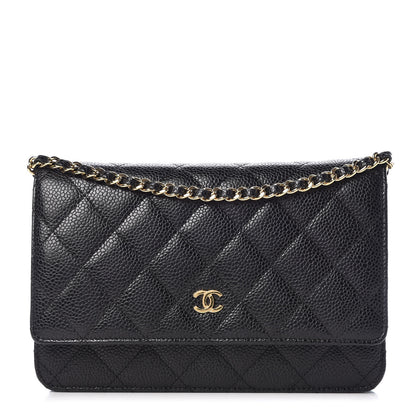 Chanel Caviar Quilted Wallet On Chain WOC Black 1 of 11